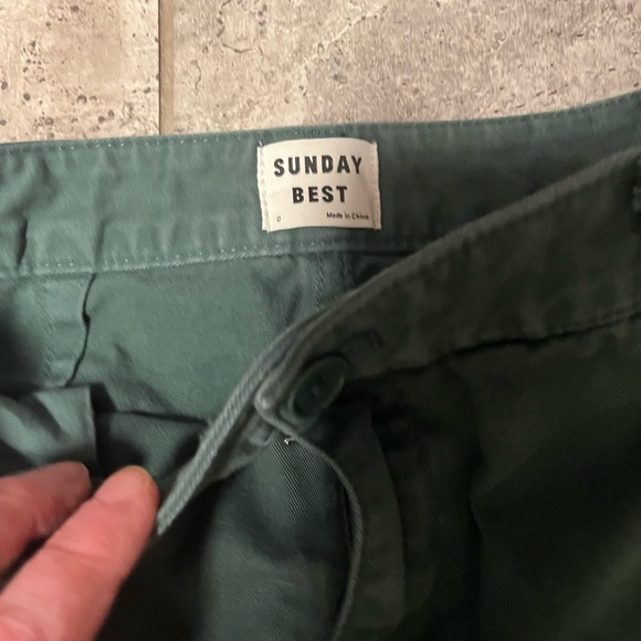 Aritzia - Sunday Best green wide leg pants size 0 - Picture 4 of 7